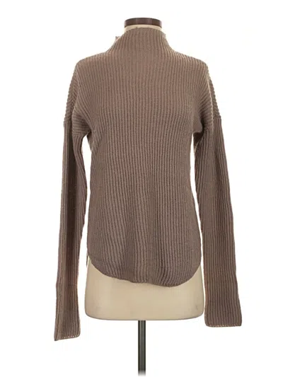 Pre-owned Express Turtleneck Sweater In Brown