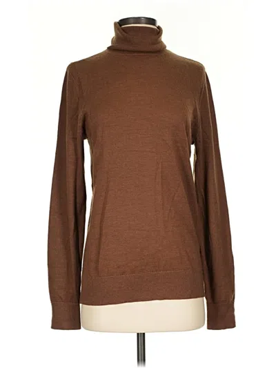 Pre-owned Express Turtleneck Sweater In Brown