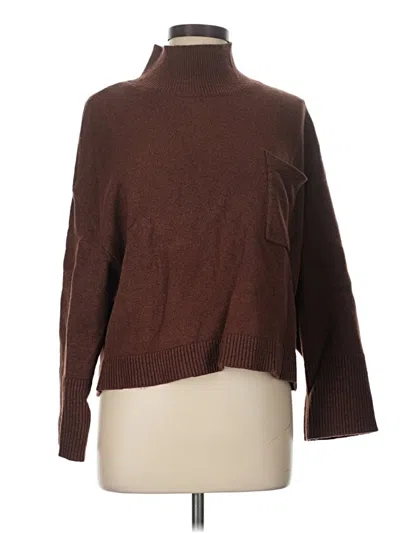 Pre-owned Express Turtleneck Sweater In Brown