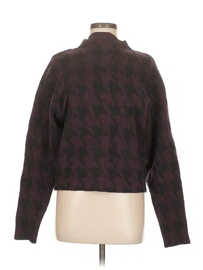 Pre-owned Express Turtleneck Sweater In Burgundy