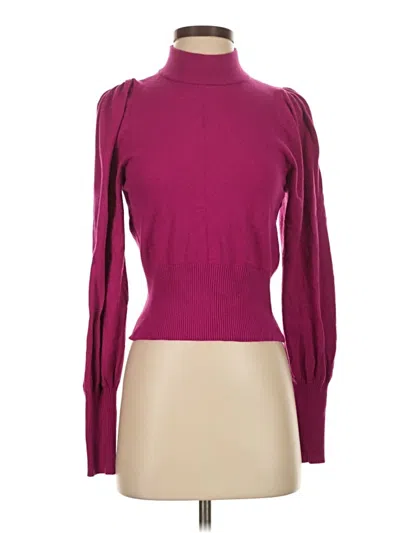 Pre-owned Express Turtleneck Sweater In Burgundy