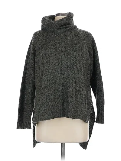 Pre-owned Express Turtleneck Sweater In Gray