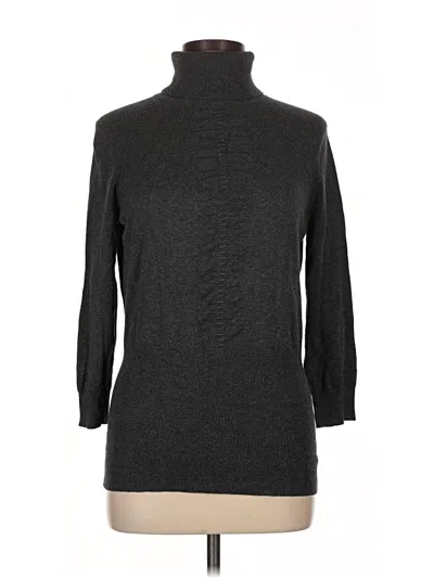 Pre-owned Express Turtleneck Sweater In Gray