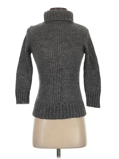 Pre-owned Express Turtleneck Sweater In Gray