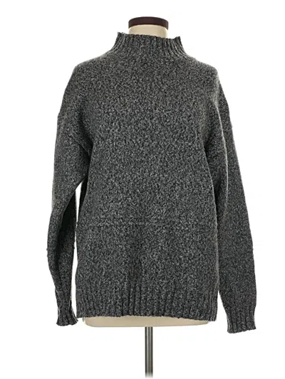Pre-owned Express Turtleneck Sweater In Gray
