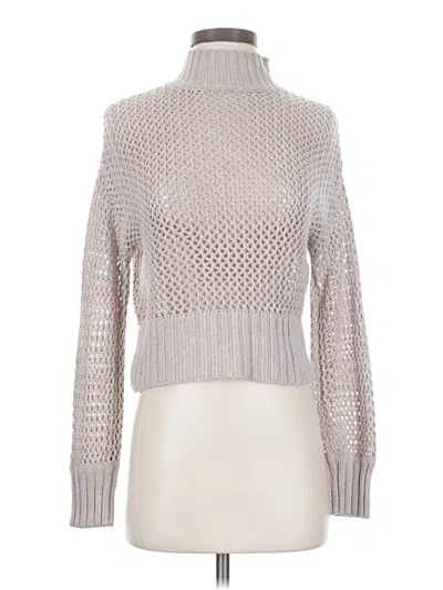 Pre-owned Express Turtleneck Sweater In Gray