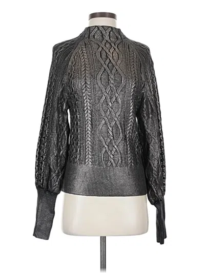 Pre-owned Express Turtleneck Sweater In Gray