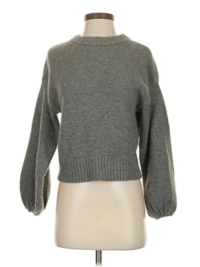 Pre-owned Express Turtleneck Sweater In Gray