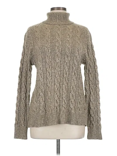 Pre-owned Express Turtleneck Sweater In Gray