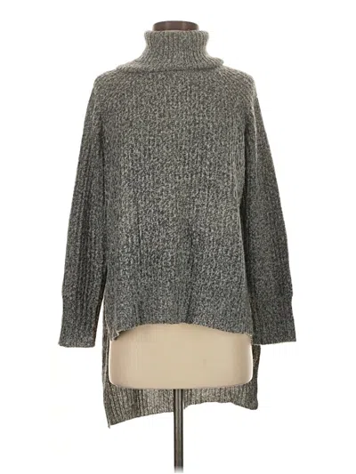 Pre-owned Express Turtleneck Sweater In Gray
