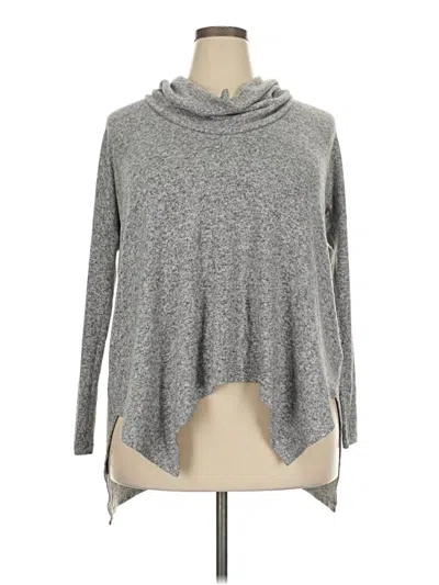 Pre-owned Express Turtleneck Sweater In Gray