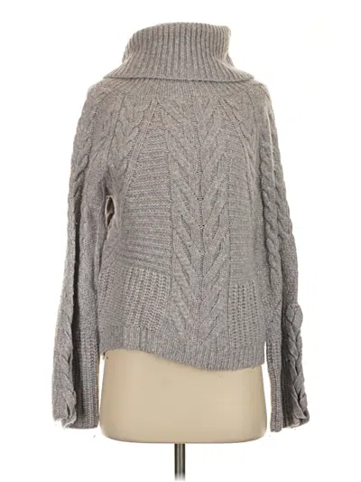 Pre-owned Express Turtleneck Sweater In Gray
