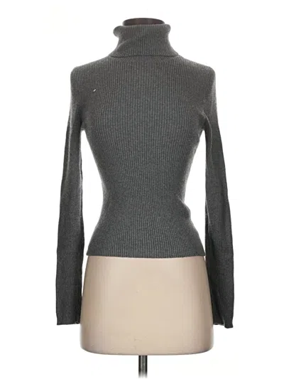 Pre-owned Express Turtleneck Sweater In Gray
