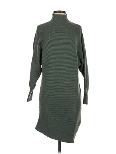 Pre-owned Express Turtleneck Sweater In Green