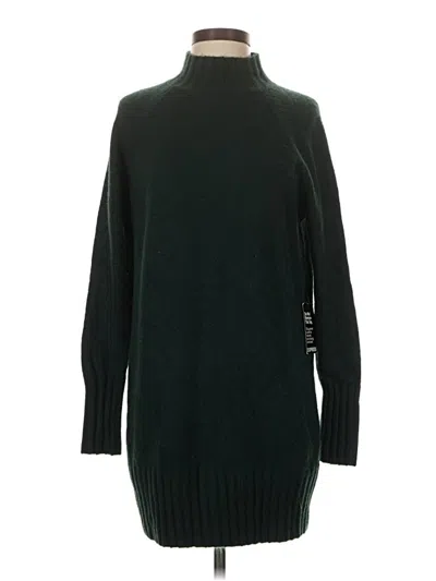 Pre-owned Express Turtleneck Sweater In Green
