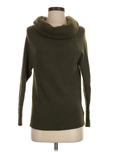 Pre-owned Express Turtleneck Sweater In Green