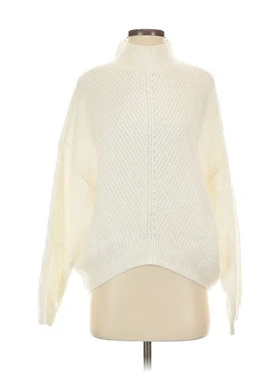 Pre-owned Express Turtleneck Sweater In Ivory