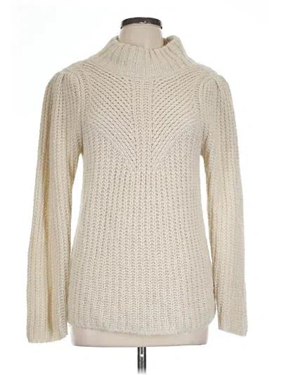 Pre-owned Express Turtleneck Sweater In Ivory