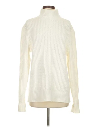 Pre-owned Express Turtleneck Sweater In Ivory