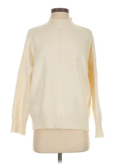 Pre-owned Express Turtleneck Sweater In Ivory