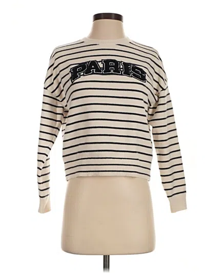 Pre-owned Express Turtleneck Sweater In Ivory