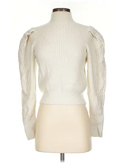 Pre-owned Express Turtleneck Sweater In Ivory