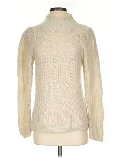 Pre-owned Express Turtleneck Sweater In Ivory