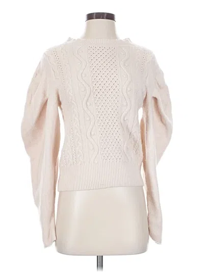 Pre-owned Express Turtleneck Sweater In Ivory