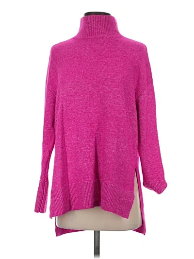 Pre-owned Express Turtleneck Sweater In Pink