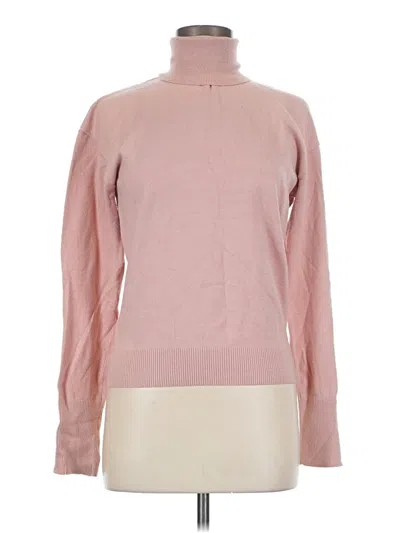 Pre-owned Express Turtleneck Sweater In Pink