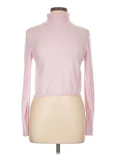 Pre-owned Express Turtleneck Sweater In Pink