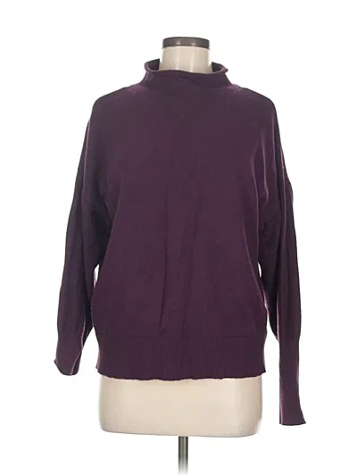Pre-owned Express Turtleneck Sweater In Purple
