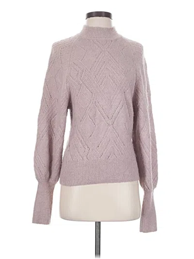 Pre-owned Express Turtleneck Sweater In Purple