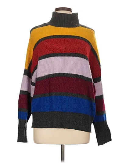 Pre-owned Express Turtleneck Sweater In Purple