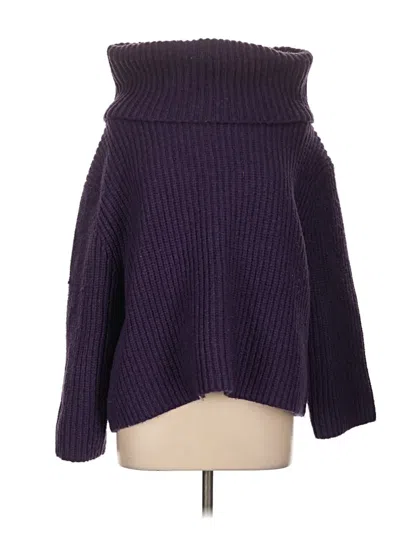 Express Turtleneck Sweater In Purple