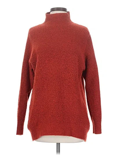 Pre-owned Express Turtleneck Sweater In Red