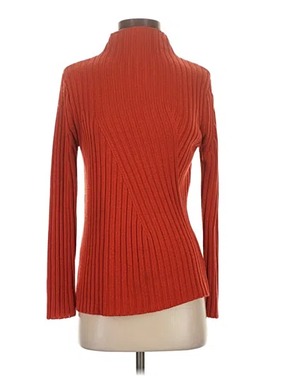 Pre-owned Express Turtleneck Sweater In Red