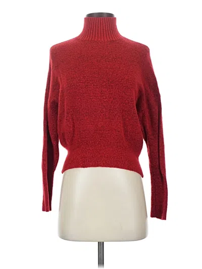 Pre-owned Express Turtleneck Sweater In Red