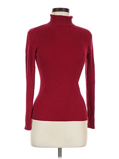 Pre-owned Express Turtleneck Sweater In Red