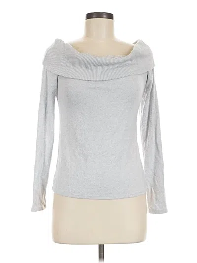 Pre-owned Express Turtleneck Sweater In Silver
