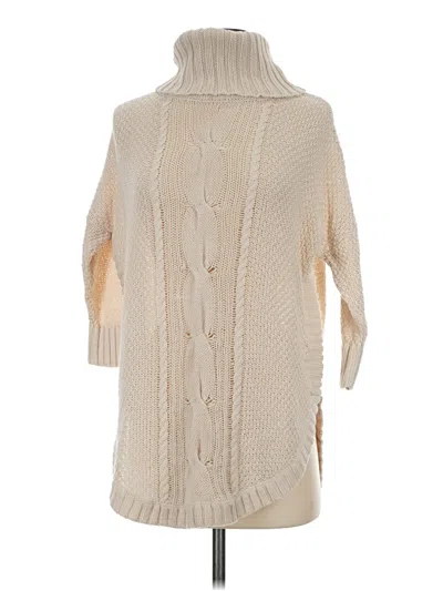 Pre-owned Express Turtleneck Sweater In Tan