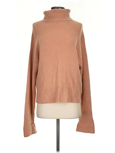 Pre-owned Express Turtleneck Sweater In Tan
