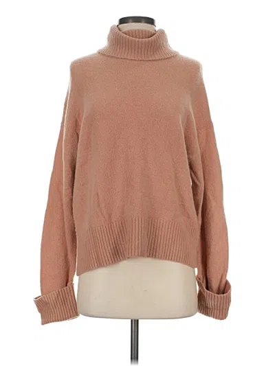 Pre-owned Express Turtleneck Sweater In Tan