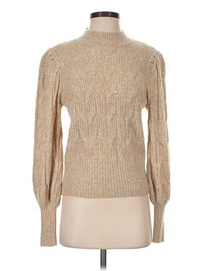 Pre-owned Express Turtleneck Sweater In Tan