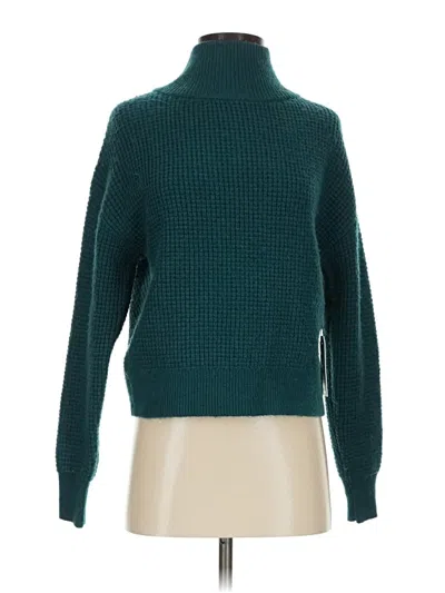 Pre-owned Express Turtleneck Sweater In Teal