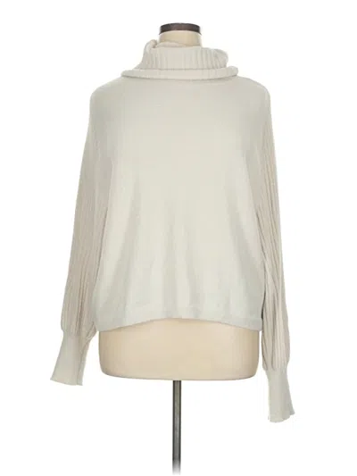Pre-owned Express Turtleneck Sweater In White