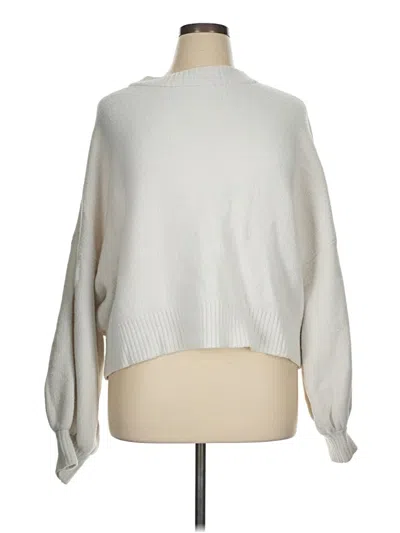 Pre-owned Express Turtleneck Sweater In White