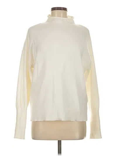 Pre-owned Express Turtleneck Sweater In White