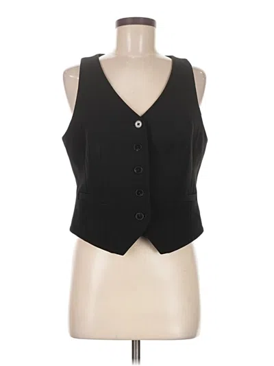 Pre-owned Express Tuxedo Vest In Black