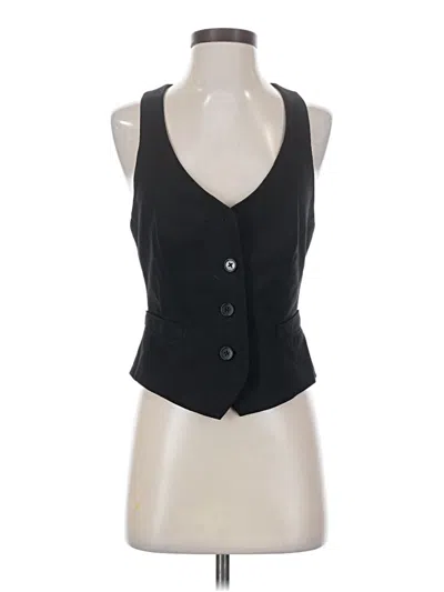 Pre-owned Express Tuxedo Vest In Black
